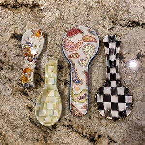 SOLD - Mackenzie-Childs Spoon Rest Set